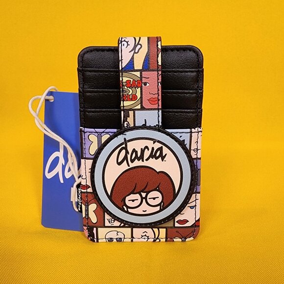 Loungefly Daria MTV 90s Cartoon Grid Vertical Cardholder Wallet NEW - Picture 10 of 10